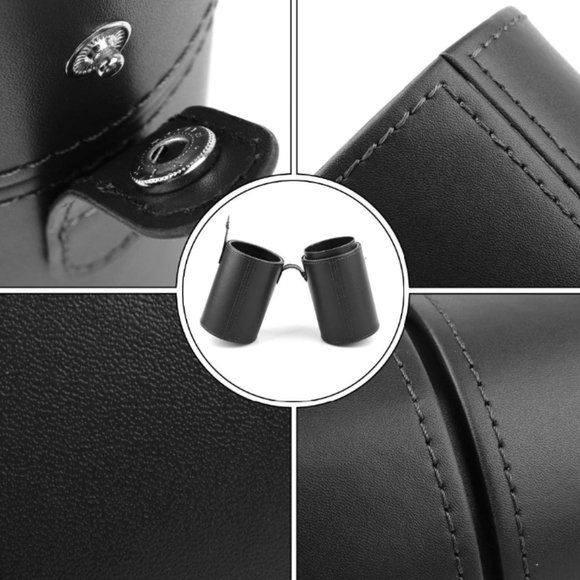 Makeup Brushes - Set of 20 - Black Handles - 6" long - with Leather Travel Case - Picture 11 of 11